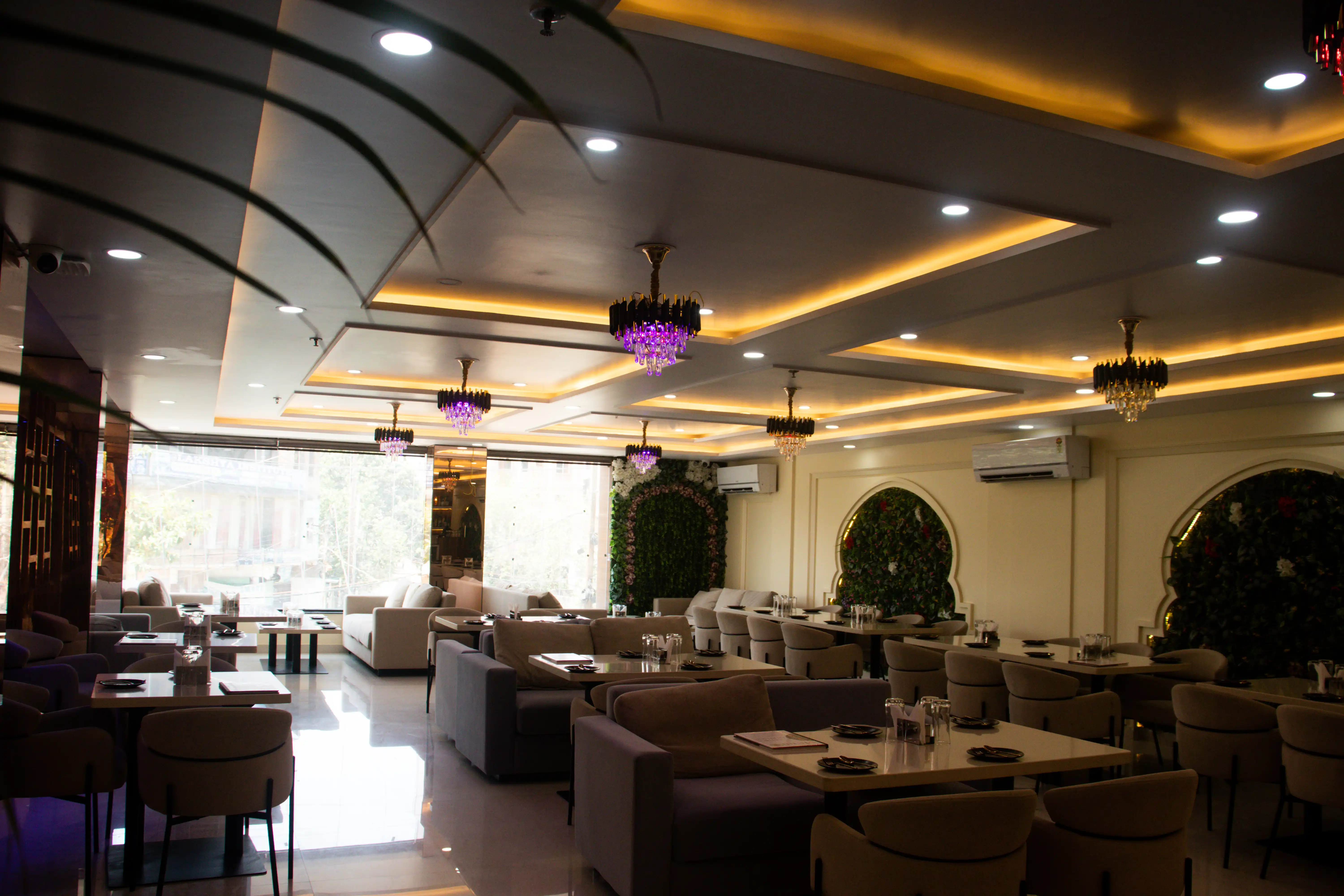 Sofa dining area